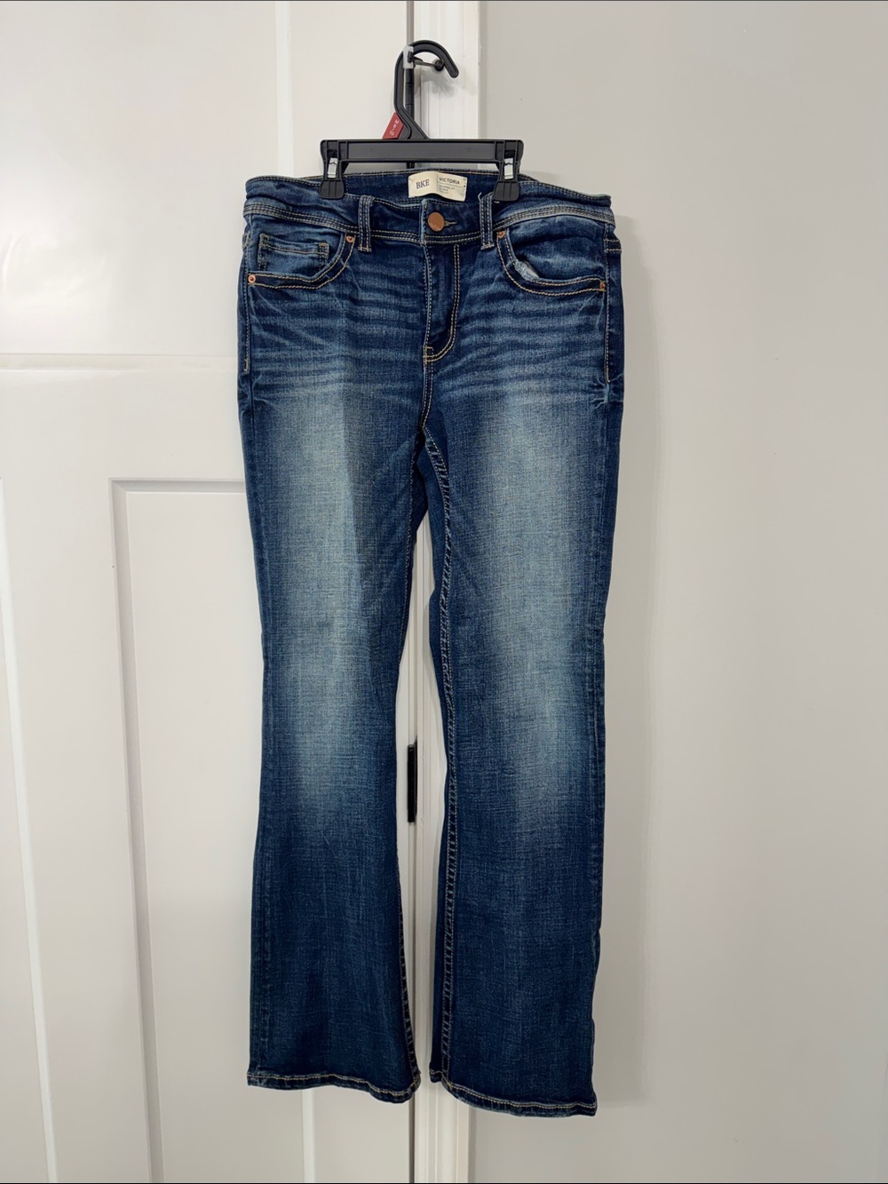 BKE Women's Blue Flare Jeans
